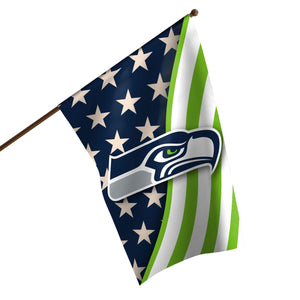 Seattle Seahawks NFL Americana Vertical Flag