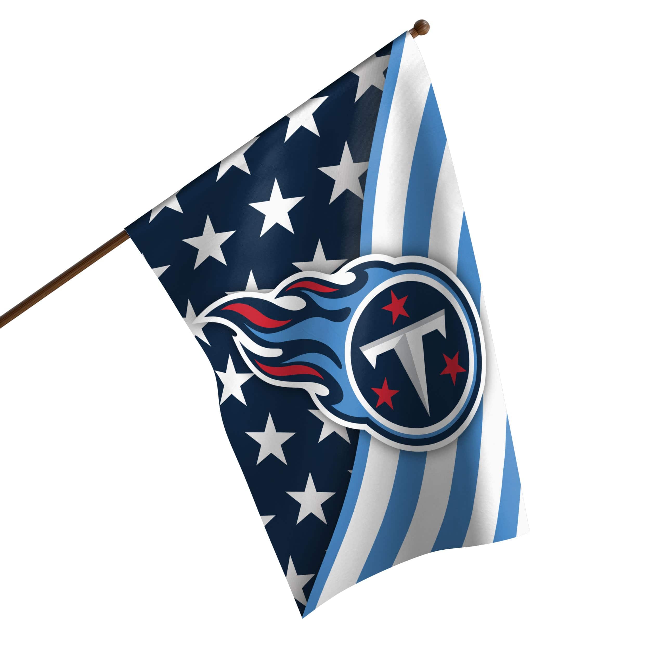 Tennessee Titans Americana Horizontal Flag FOCO