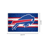 Buffalo Bills NFL Big Logo Team Stripe Horizontal Flag