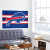 Buffalo Bills NFL Big Logo Team Stripe Horizontal Flag