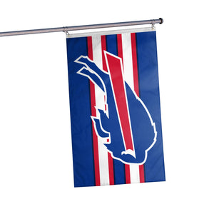 Buffalo Bills NFL Big Logo Team Stripe Horizontal Flag