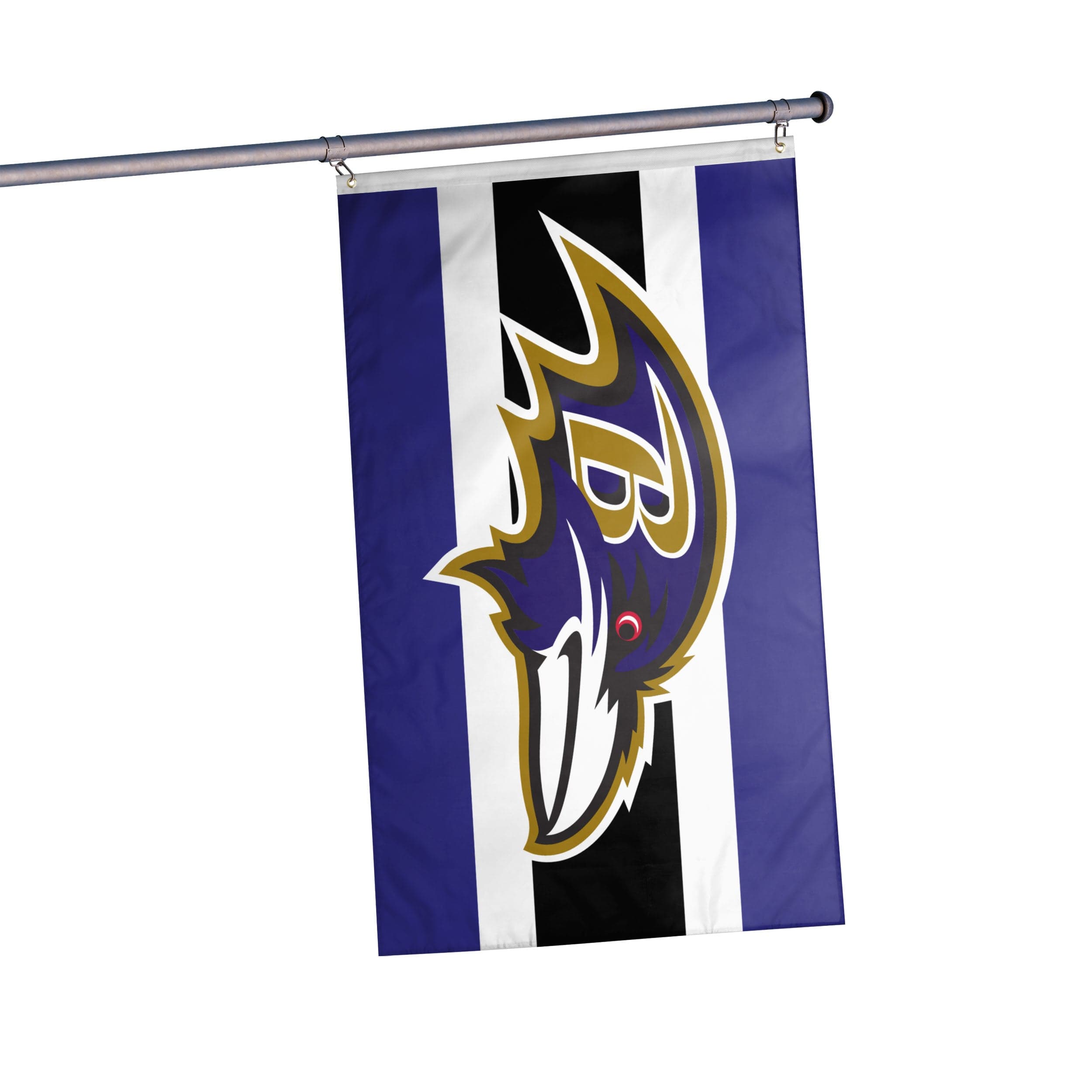 Baltimore Ravens 12 Team Color Flag Sign