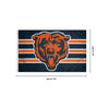 Chicago Bears NFL Big Logo Team Stripe Horizontal Flag