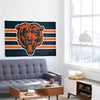 Chicago Bears NFL Big Logo Team Stripe Horizontal Flag