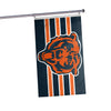 Chicago Bears NFL Big Logo Team Stripe Horizontal Flag