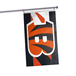 Cincinnati Bengals NFL Big Logo Team Stripe Horizontal Flag
