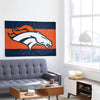 Denver Broncos NFL Big Logo Team Stripe Horizontal Flag