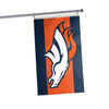 Denver Broncos NFL Big Logo Team Stripe Horizontal Flag