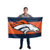 Denver Broncos NFL Big Logo Team Stripe Horizontal Flag