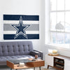 Dallas Cowboys NFL Big Logo Team Stripe Horizontal Flag