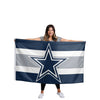 Dallas Cowboys NFL Big Logo Team Stripe Horizontal Flag