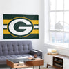 Green Bay Packers NFL Big Logo Team Stripe Horizontal Flag