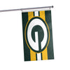 Green Bay Packers NFL Big Logo Team Stripe Horizontal Flag