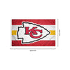 Kansas City Chiefs NFL Big Logo Team Stripe Horizontal Flag