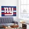 New York Giants NFL Big Logo Team Stripe Horizontal Flag