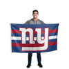 New York Giants NFL Big Logo Team Stripe Horizontal Flag