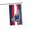 New England Patriots NFL Big Logo Team Stripe Horizontal Flag