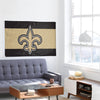 New Orleans Saints NFL Big Logo Team Stripe Horizontal Flag