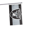 Las Vegas Raiders NFL Big Logo Team Stripe Horizontal Flag