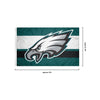 Philadelphia Eagles NFL Big Logo Team Stripe Horizontal Flag