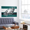 Philadelphia Eagles NFL Big Logo Team Stripe Horizontal Flag