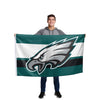 Philadelphia Eagles NFL Big Logo Team Stripe Horizontal Flag