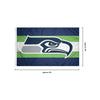 Seattle Seahawks NFL Big Logo Team Stripe Horizontal Flag