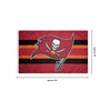 Tampa Bay Buccaneers NFL Big Logo Team Stripe Horizontal Flag