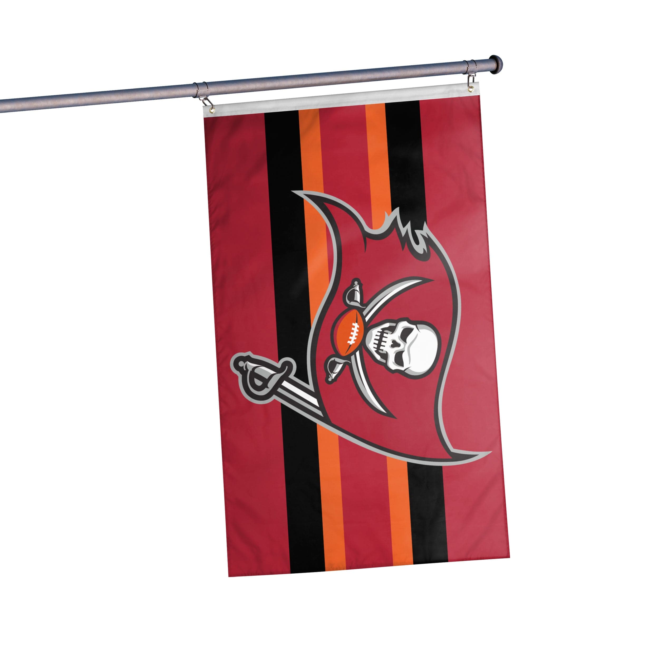 Tampa Bay Buccaneers NFL Big Logo Team Stripe Horizontal Flag