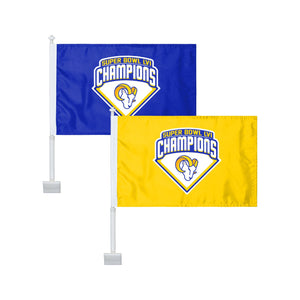 Los Angeles Rams NFL Super Bowl LVI Champions Vertical Flag