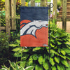 Denver Broncos NFL Colorblock Helmet Garden Flag