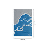 Detroit Lions NFL Colorblock Helmet Garden Flag