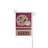 San Francisco 49ers NFL Colorblock Helmet Garden Flag