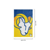 Los Angeles Rams NFL Colorblock Helmet Garden Flag