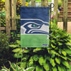 Seattle Seahawks NFL Colorblock Helmet Garden Flag
