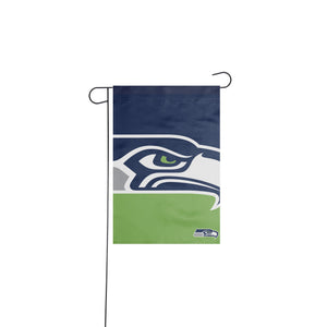 Seattle Seahawks NFL Colorblock Helmet Garden Flag