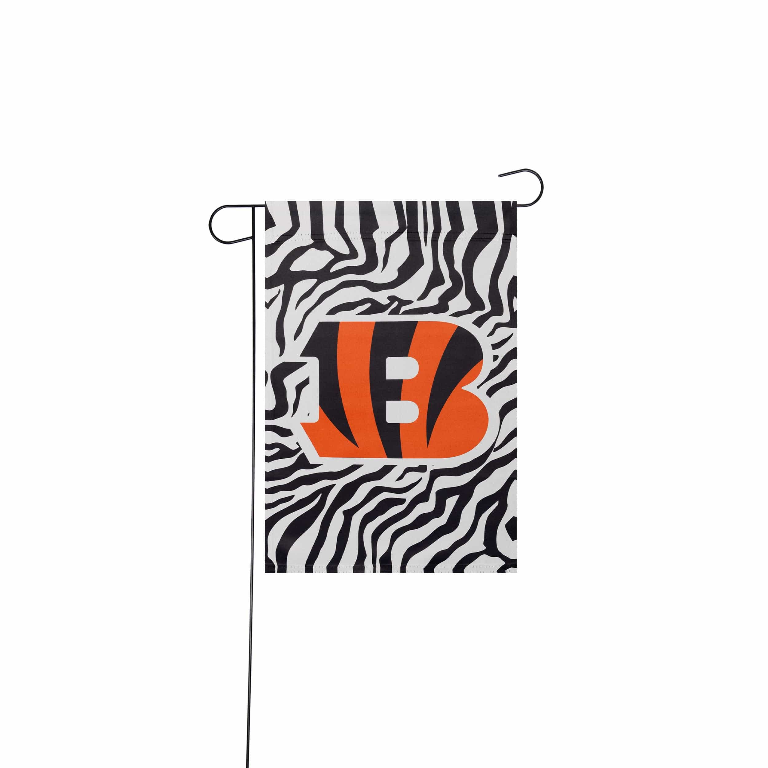 : Cincinnati Bengals White Stripes Garden Flag Double Sided  Banner : Sports & Outdoors