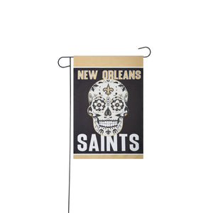 New Orleans Saints NFL Day Of The Dead Garden Flag