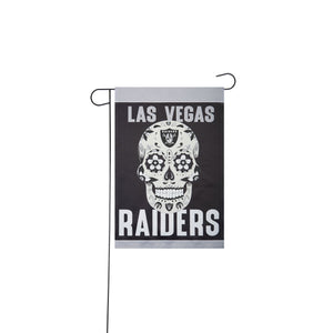 Las Vegas Raiders NFL Day Of The Dead Garden Flag