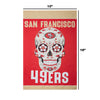 San Francisco 49ers NFL Day Of The Dead Garden Flag