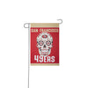 San Francisco 49ers NFL Day Of The Dead Garden Flag