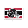 Atlanta Falcons NFL Helmet Horizontal Flag