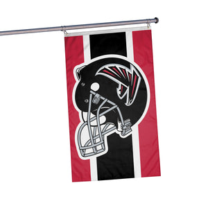 Atlanta Falcons NFL Helmet Horizontal Flag