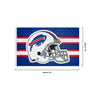 Buffalo Bills NFL Helmet Horizontal Flag