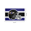 Baltimore Ravens NFL Helmet Horizontal Flag