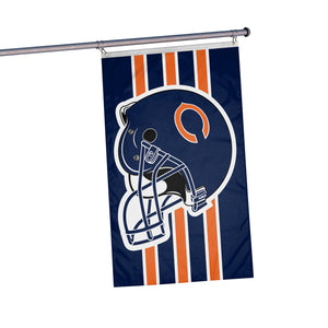 Chicago Bears NFL Helmet Horizontal Flag