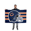 Chicago Bears NFL Helmet Horizontal Flag
