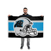 Carolina Panthers NFL Helmet Horizontal Flag