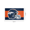 Denver Broncos NFL Helmet Horizontal Flag