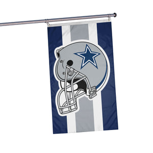 Dallas Cowboys NFL Helmet Horizontal Flag